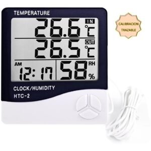 TERMOHIGROMETRO HTC-2 - CERTIFICADO DE CALIBRACION TRAZABLE - PRECIO ANTES DE IVA